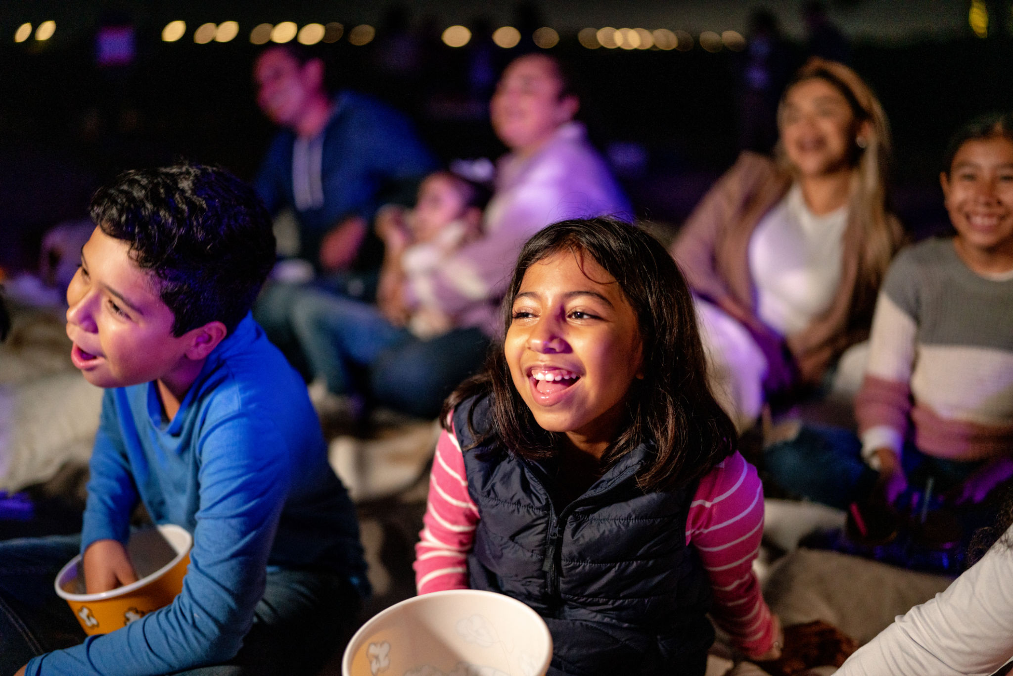 family at concert