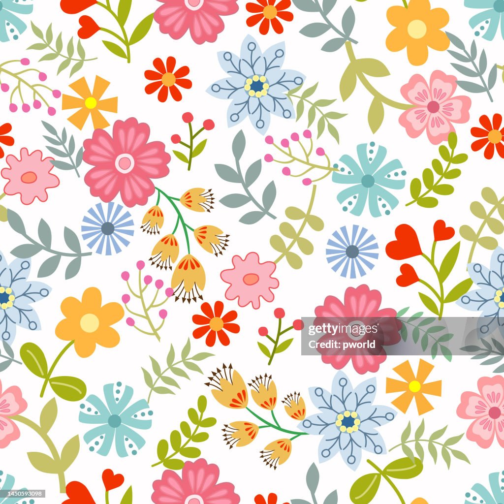 Floral seamless pattern .