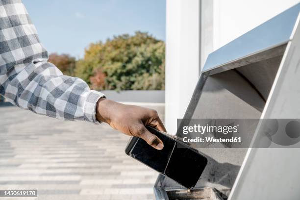 Throw Phone 21 Throwing Phone In Bin Stock Photos, High-Res Pictures, and Images ...