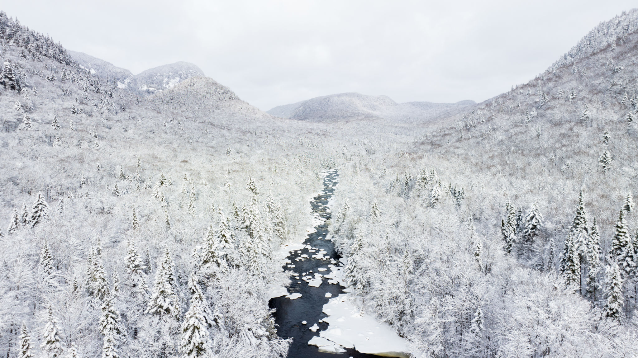 quebec winter landscape