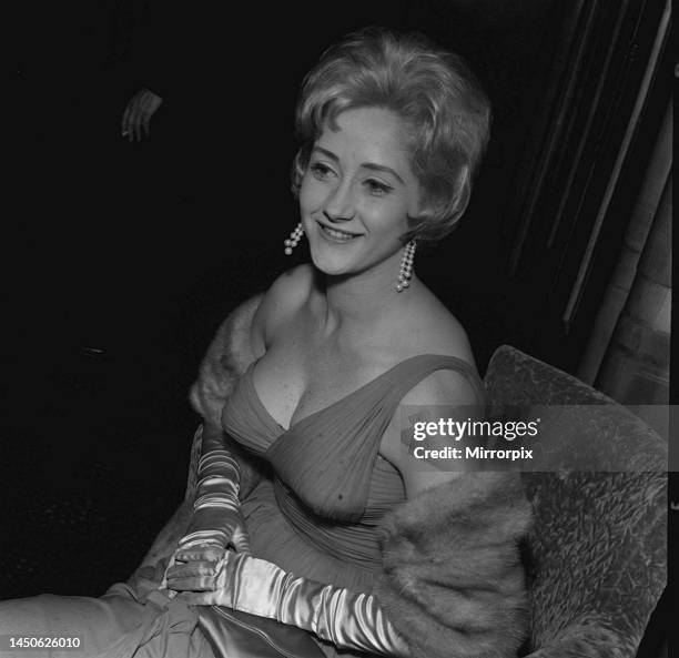 British actress Liz Fraser arriving at the premiere of the Peter Seller's comedy Waltz of the Toreodor at the Odeon in Leicester Square. Liz Fraser...