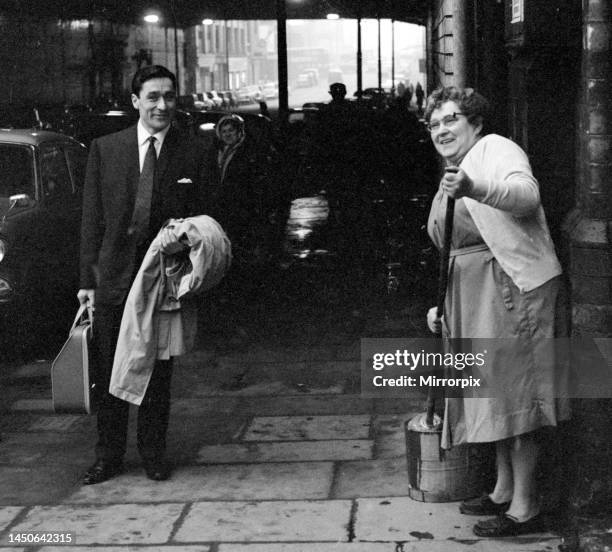 British gangster Dennis Stafford is released from Armley Jail. 25th March 1964.