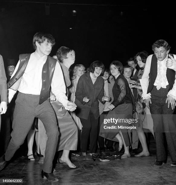 Mods dancing at the Mod Ball in Wembley's Empire Pool. 7th April 1964.
