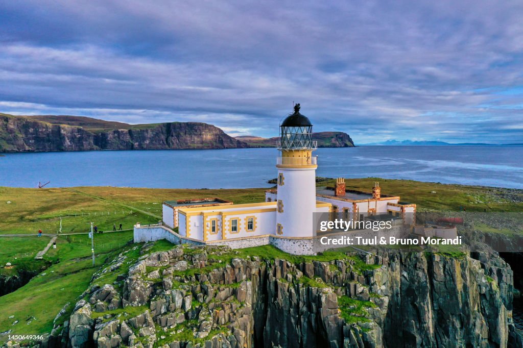Scotland Isle Of Skye Peninsula And Neist Point Lighthouse High-Res ...