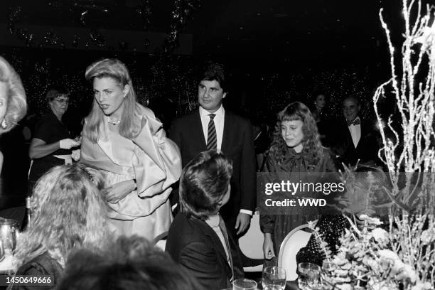 Barbara Davis, Nancy Zarif, Nebil Zarif, Diandra Douglas, Actor Michael Douglas, and Actress Dana Hill