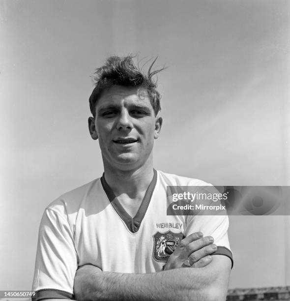 Duncan Edwards of Manchester United just before the Munich plane disaster in 1958. On 6th of February 1958, the United team known as the Busby Babes...