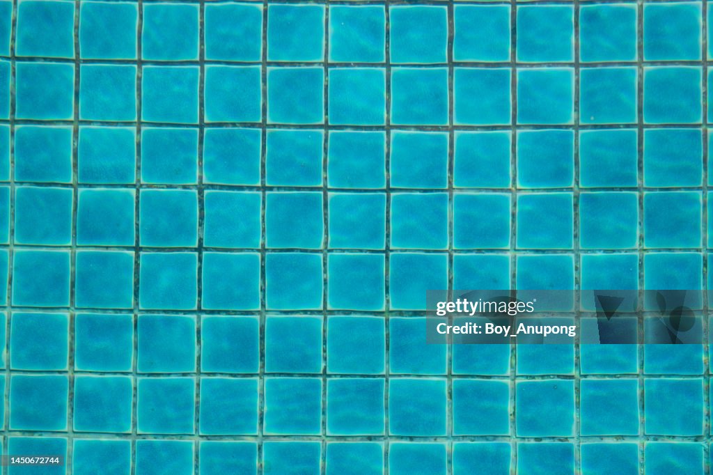 Pool Bottom Surface View Of Bottom Caustics Of Swimming Pool With Ripple And Flow On Water ...