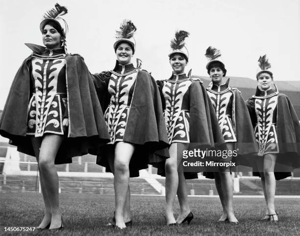 More glamour for Manchester United at Old Trafford, where the 'Unitedettes' rehearsed at the ground for their display. The majorette troop will lead...