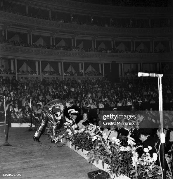 Shane Fenton at The Great Pop Prom at the Royal Albert Hall, in the afternoon of 15 September 1963 was in aid of the Printers Pension Corporation....