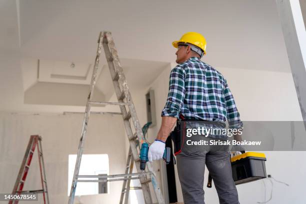 handyman, home improvement work - handyman stock-fotos und bilder