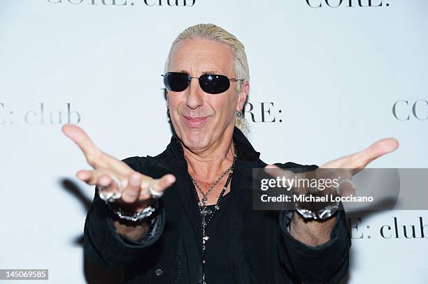 Personality/Singer Dee Snider attends an Exclusive Panel Discussion as Celebrity Apprentice Contestants Reunite at CORE: club on May 22, 2012 in New...