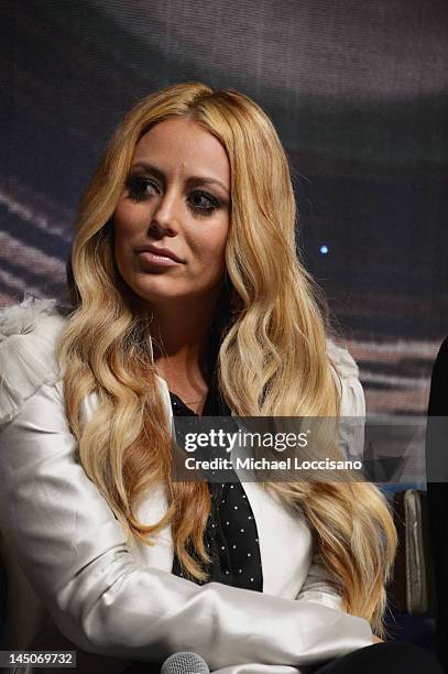 Personality/Singer Aubrey O'Day takes part in an Exclusive Panel Discussion as Celebrity Apprentice Contestants Reunite at CORE: club on May 22, 2012...