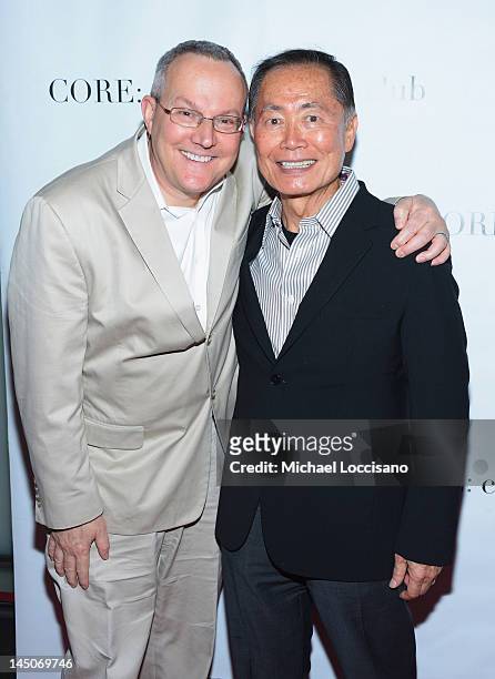 Personality/Actor George Takei and husband Brad Altman attend an Exclusive Panel Discussion as Celebrity Apprentice Contestants Reunite at CORE: club...
