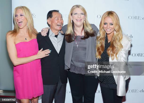 Personalities singer Debbie Gibson, actor George Takei, Comedian/Host Lisa Lampanelli, and singer Aubrey O'Day attend an Exclusive Panel Discussion...