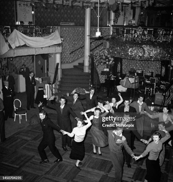 Glasgow Sinners, dancers at the Cafe de Paris. March 1957.