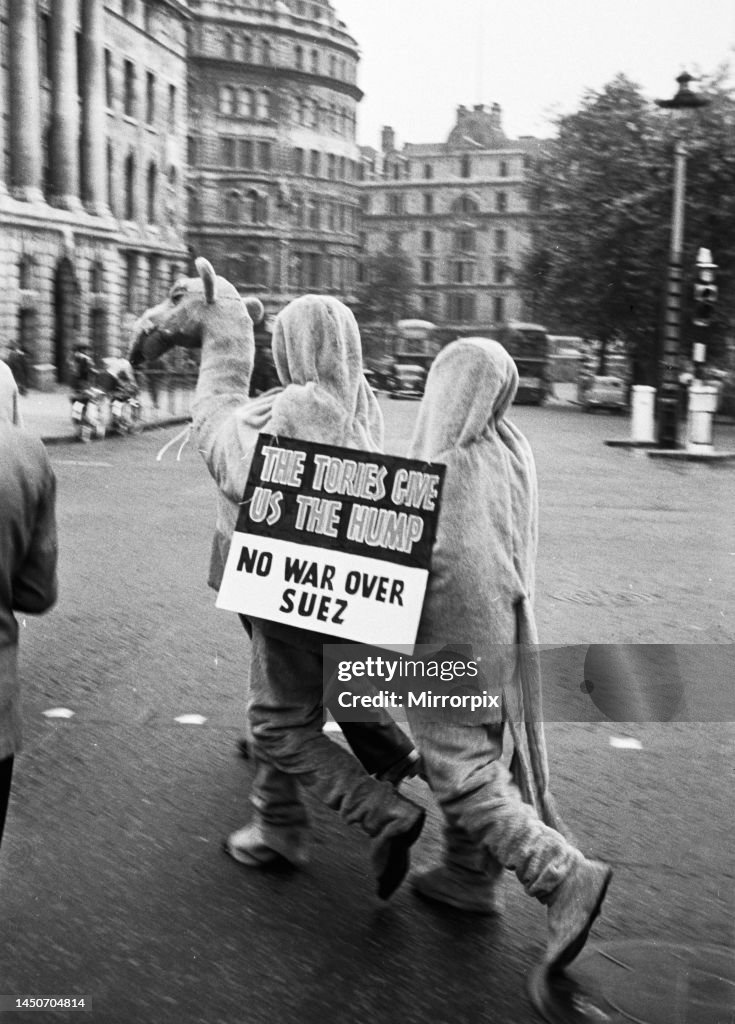Suez Crisis protest in London, August 1956