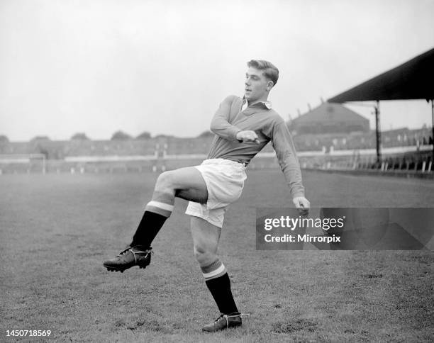 Duncan Edwards of Manchester United in trainingAugust 1954.