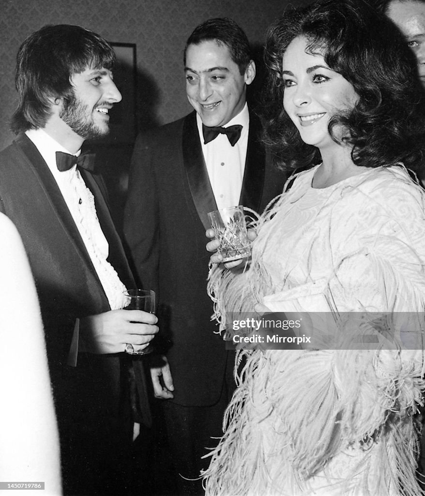 Ringo Starr with Mike Todd Junior and Elizabeth Taylor at a private ...