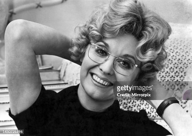 Actress Nyree Dawn Porter, voted top spectacle wearer. March 1969.