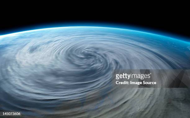 hurricane on planet earth - cyclone 幅插畫檔、美工圖案、卡通及圖標