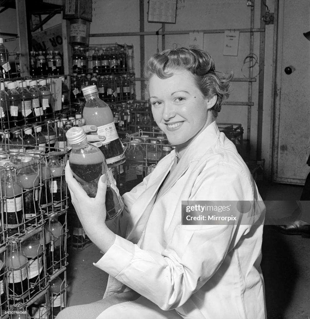 Inspection at a blood bank, 1954...
