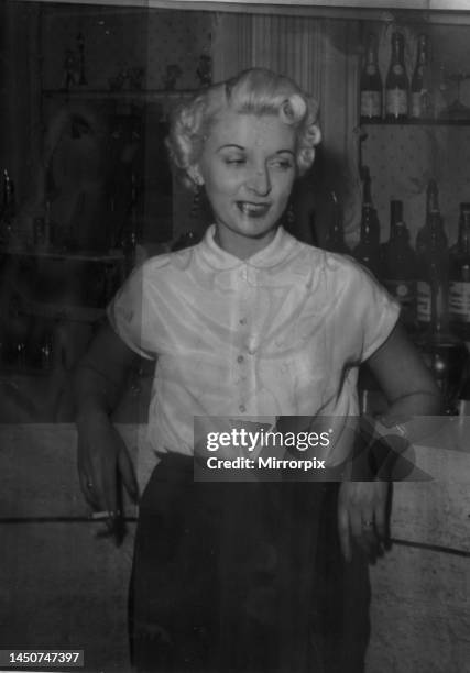 Ruth Ellis, the night club hostess who shot dead her lover David Blakely outside the Magdala Tavern 10th April 1955. Ellis was the last woman to be...