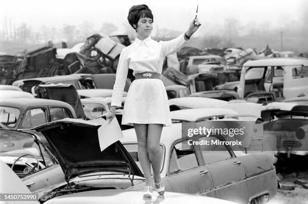 Scrapyard fashion. The two lives of Helen Barnes of Coventry - she is a successful photographic model and also in contrast, she owns her own Car...