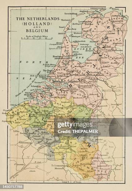 map of the netherlands and belgium - benelux 幅插畫檔、美工圖案、卡通及圖標