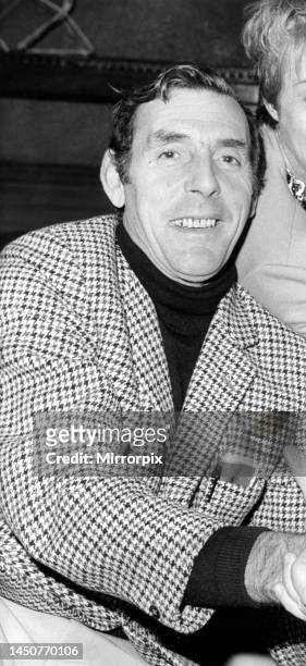 Actor, comedian and writer, Eric Sykes, pictured as part of the cast of the play 'The Button' at the Theatre Royal, Newcastle. 25th November, 1968.