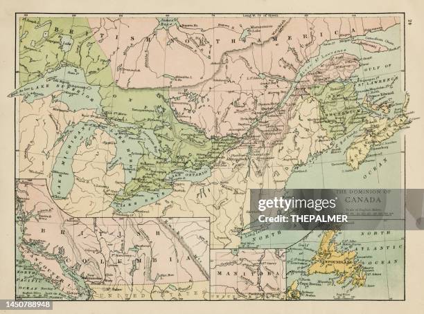 map of canada - quebec map stock illustrations