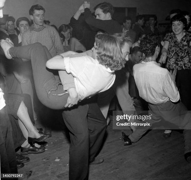 Dancing at an all night Jazz session at the Cy Laurie Jazz Club LondonMarch 1956.