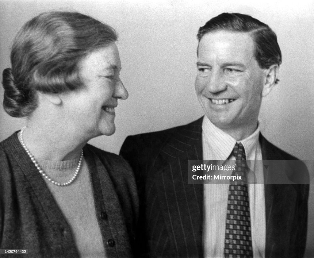 Foreign Office official Harold Kim Philby and his mother November 1955