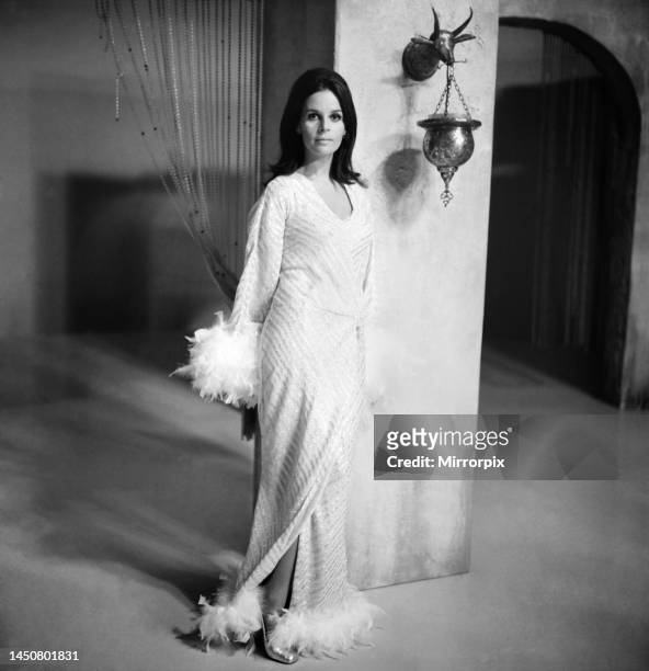 Claudine Longet, wife of the American singer Andy Williams, who is due to star alongside Tom Jones in one of The Anglo-American colour TV...