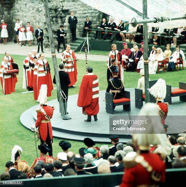 Investiture of Prince Charles as Prince of Wales atCaernarfon Castle - .