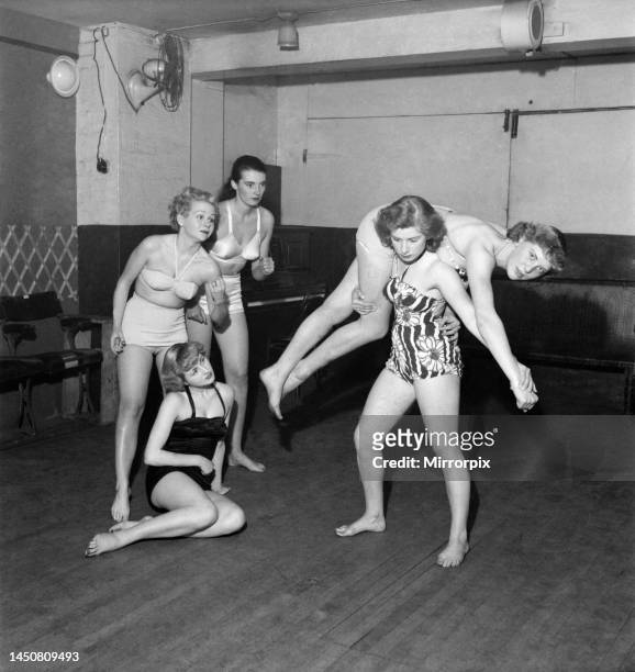 Women Wrestlers, November 1953.