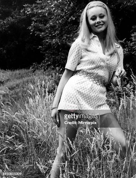 Actress Anne Aston wearing a mini dress. August 1969. News Photo ...