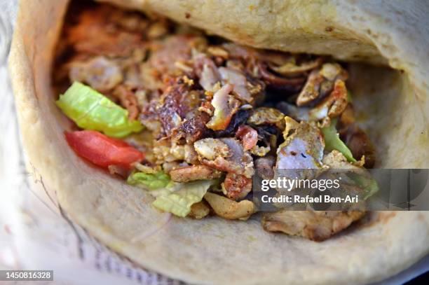 shawarma dish middle eastern food - camel meat stock pictures, royalty-free photos & images