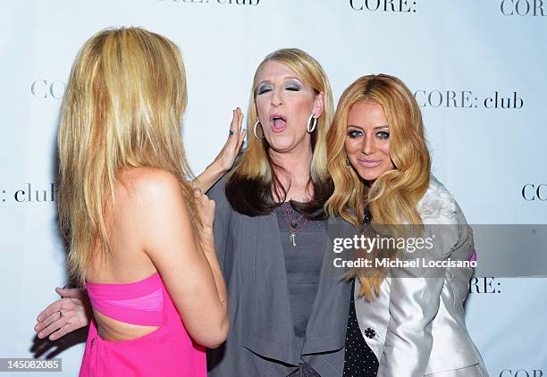 Personalities Singer Debbie Gibson, comedian/host Lisa Lampanelli and singer Aubrey O'Day attend an Exclusive Panel Discussion as Celebrity...
