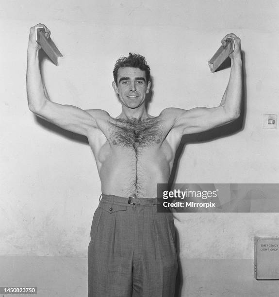 Scottish actor Sean Connery, March 1957. The young actor was given his first chance in a leading role when cast as Mountain McLintock in BBC...