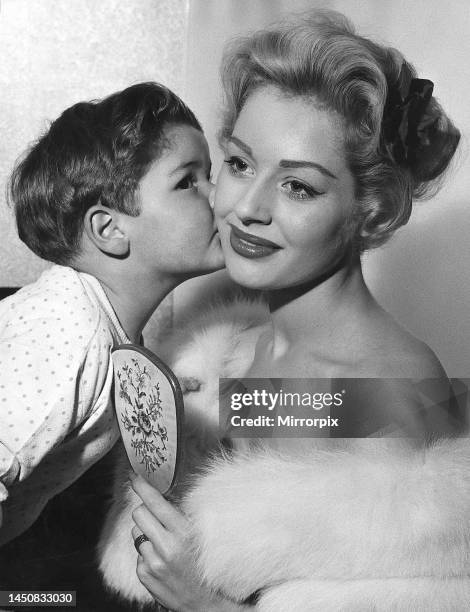 Actress Sheree Winton with son Dale.