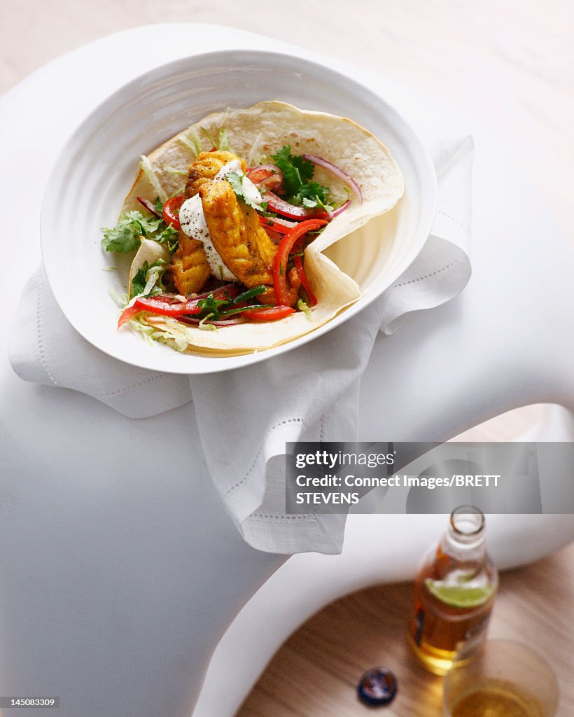 Bowl of fish tacos