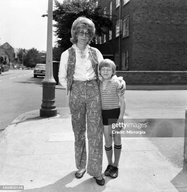 Pat Andrews with her and Brian Jones's son Mark in July 1969.