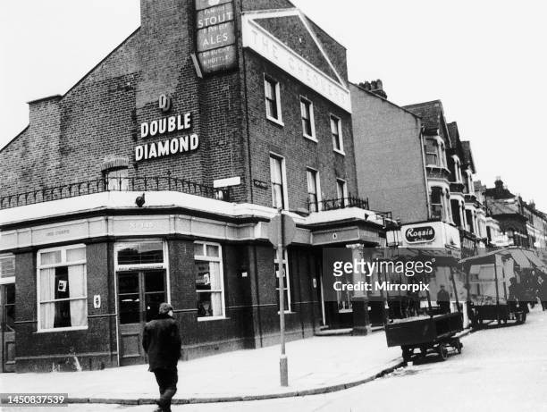 The Chequers pub, frequented by the Krays. 31st July 1969.