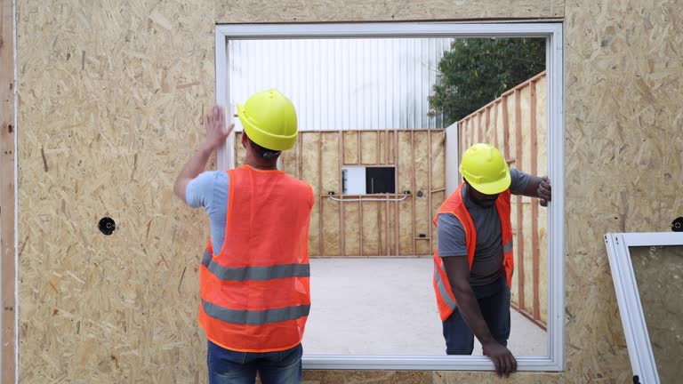 Window Operative Construction 311 Contractor Installing Window Stock Videos, Footage, & 4K Video ...