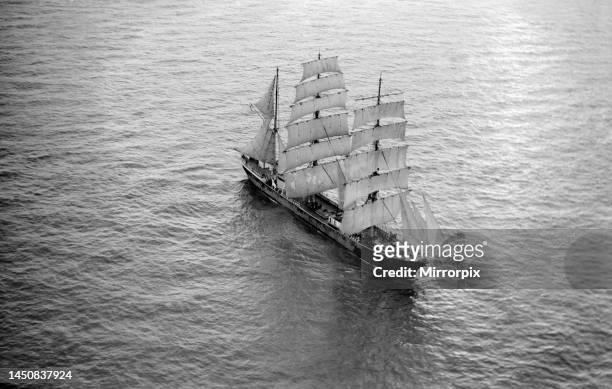 The windjammer Penang seen here sailing in the English Channelcirca 1935.