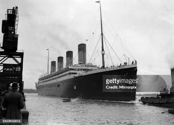 The RMS Olympic sister ship to the Titanic seen here arriving at Southampton docks The RMS Olympic was the first of the three sisters to be completed...