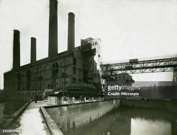 Lots Road power station in Chelsea. When built was the largest power station in the world with the ability to generate 120,000 horsepower. Supplying...