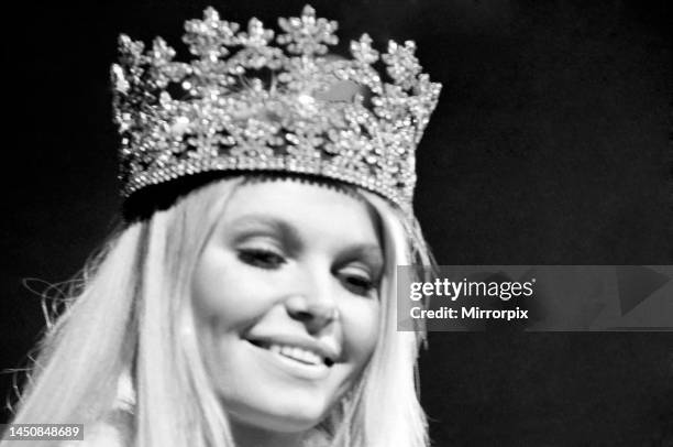 Eva Rueber-Staier after being crowned Miss World. 28th November 1969.