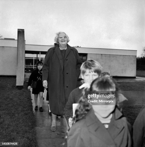 Miss Marjorie Wilson, sister of the Prime Minister, did not join in the Teachers Strike but attended her school at Biscovey, Cornwall. In the absence...