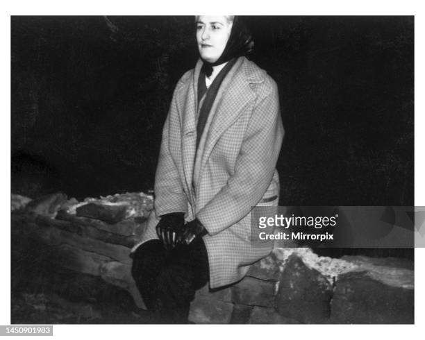 Myra Hindley, photographed in the mid-sixties, allegedly on Saddleworth Moor.